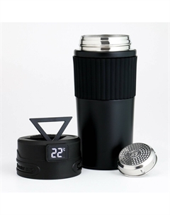 Термокружка, 400 мл, new design, сохраняет тепло 12 ч, термометр, сито Take it easy