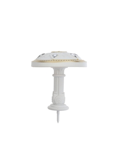 Держатель для штор ks032, d=98 мм, белый с золотом, 2 шт. Cappio