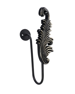 Держатель для штор ks042, черный с золотом, набор 2 шт. Cappio