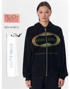 Толстовка женская черная с надписью Mark formelle