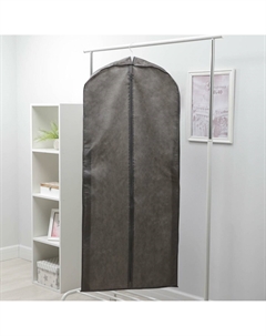 Чехол для одежды зимний, 140×60×10 см, спанбонд, серый Nobrand