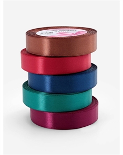 Атласная лента, набор 5 шт. Арт узор