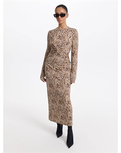 Платье из джерси с драпировкой Love republic