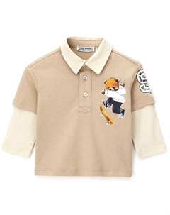 Поло с длинным рукавом для маленького мальчика Original marines