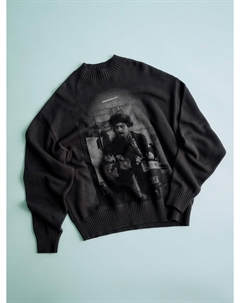 Вязаный джемпер с принтом из коллекции x Мосфильм Sela