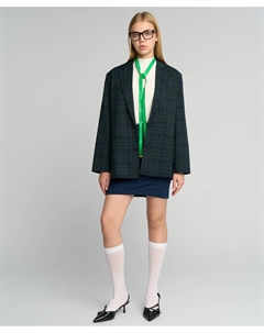 Пиджак однобортный в клетку Button blue