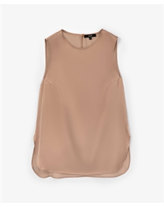 Топ с заниженной линией спинки и разрезами в боковых швах бежевый Glvr