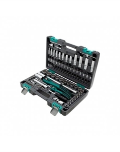 Набор инструментов 1/2", 1/4", CrV, 12 гранные головки, пластиковый кейс, 94 предмета Stels
