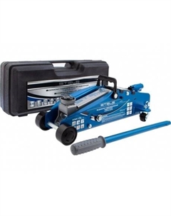 Домкрат гидравлический подкатной с фиксатором, 2,5т SAFETY PIN, 140-385 мм, в кейсе Stels