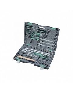 Набор инструментов, 1/4", 1/2", Cr-V, S2, усиленный кейс, 119 предметов Stels