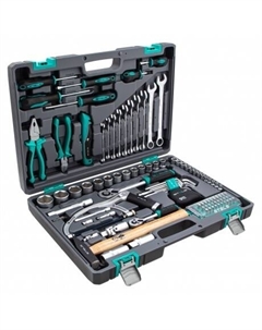 Набор инструментов, 1/2", 1/4", CrV, пластиковый кейс 98 предметов Stels