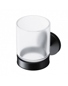 Стеклянный стакан с настенным держателем AM.PM X-Joy A85A34322 черный Am.pm.