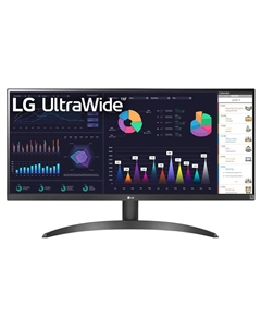 Монитор 34" UltraWide 34WQ500-B 2560x1080 LED, 21:9, IPS, 400cd, 1000:1, 5ms, 178/178, HDMI, DP, 100Hz, black Lg