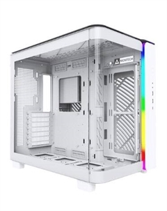 Корпус ATX KING 95 WHITE без БП, боковая панель из закленного стекла, 2*USB 3.2, USB Type-C, audio Montech