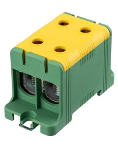 Клемма вводная 11-2117 силовая КВС 16-95мм? 2-рядная желто-зеленая PE распределительная Rexant