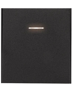 Переключатель перекрестный KR-78-0718-5 STRONG 1 клавишный с подсветкой 10А с/у антрацит Kranz