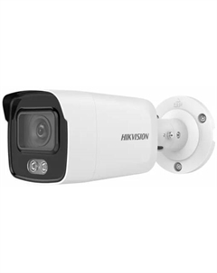 Видеокамера IP DS-2CD2047G2-LU(C)(4mm) 4Мп уличная цилиндрическая с LED-подсветкой до 40м и технологией AcuSense 1/1.8" Progressive Scan CMO Hikvision