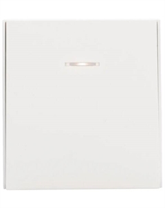 Переключатель перекрестный KR-78-0718-4 STRONG 1 клавишный с подсветкой 10А с/у жемчуг Kranz