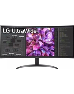 Монитор 34" UltraWide 34WQ60C-B черный IPS LED 21:9 HDMI матовая 300cd 178гр/178гр 3440x1440 60Hz DP WQ Lg