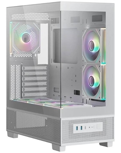 Корпус ATX Q500-6FM12A-C10-UC-WH белый, без БП, 2*USB 3.0, USB Type-C Xastra