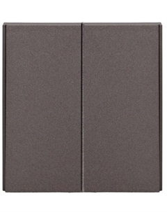 Переключатель двухклавишный KR-78-0709-6 STRONG 10А с/у графит Kranz