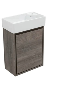Тумба под раковину KONSENSA Мокка 2.0 подвесная 45 см цвет серый дуб Konsensa