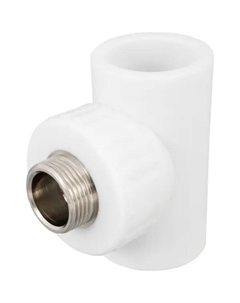 Тройник комбинированный 32x3/4"x32 мм НР полипропилен 10128132 Valfex