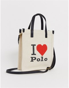 Парусиновая сумка с логотипом I heart polo Polo ralph lauren
