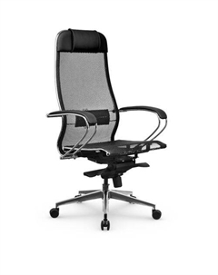 Кресло Samurai S-1.041 MPES, на колесиках, экокожа/сетка, черный Метта