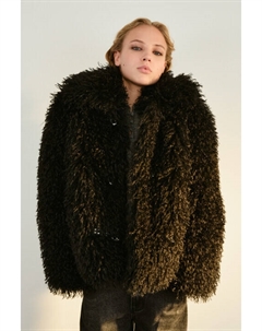 Шуба короткая с длинным ворсом Befree