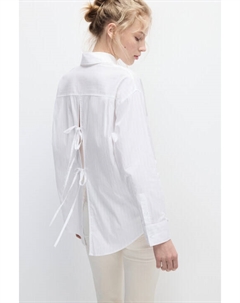 Рубашка с разрезом и завязками на спине Befree