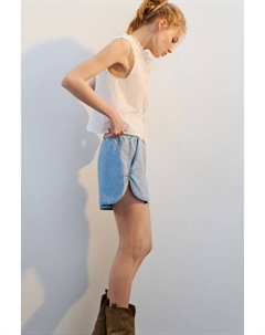 Шорты джинсовые с поясом на завязках Befree