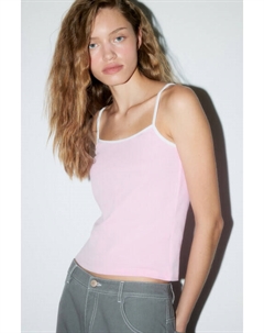 Майка облегающая с контрастными бретельками Befree