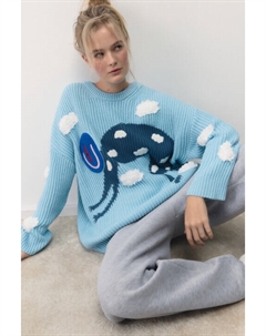 Джемпер вязаный в рубчик с фактурными деталями Befree