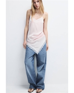 Платье мини атласное с кружевом Befree