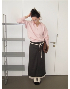 Джемпер-поло женский из шерсти Aim clo