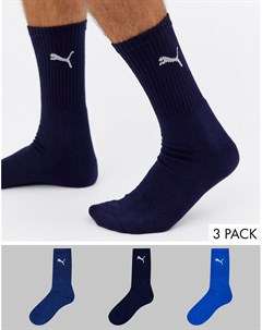 Синие носки 3 пары Puma