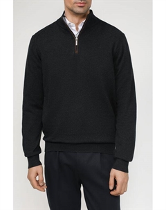 Хлопковый пуловер с воротником на молнии Bugatti