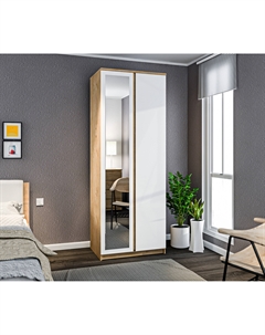 Шкаф 2-х дверный с зеркалом Веста СБ-2259 Столплит