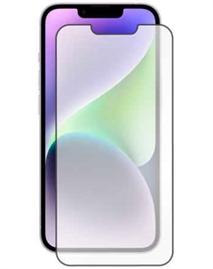 Защитное стекло Red Line для экрана смартфона Apple iPhone 14, Full screen full glue, поверхность глянцевая, черная рамка (УТ000032389) Red line