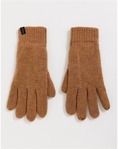 Бежевые шерстяные перчатки Selected homme