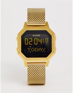 Золотистые часы с сетчатым браслетом A1272 Siren Nixon