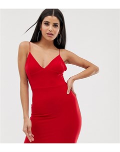 Красное платье мини на бретельках Fashionkilla tall