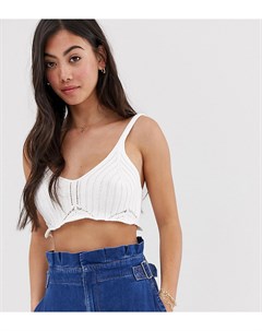 Бралетт с отделкой кроше ASOS DESIGN Petite Asos petite