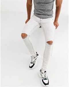 Белые супероблегающие джинсы Cheap monday
