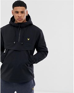 Черный водонепроницаемый анорак с логотипом Lyle & scott fitness