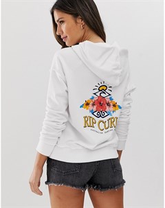 Белое пляжное худи с логотипом Rip Curl Locals Only Rip curl