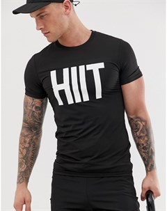 Черная футболка с логотипом Hiit