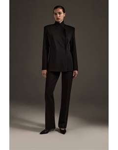 Жакет с акцентным воротником черного цвета 2mood