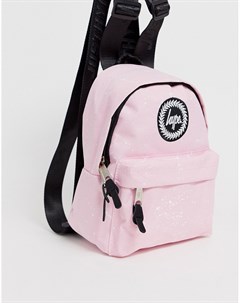 Розовый маленький рюкзак в крапинку Hype